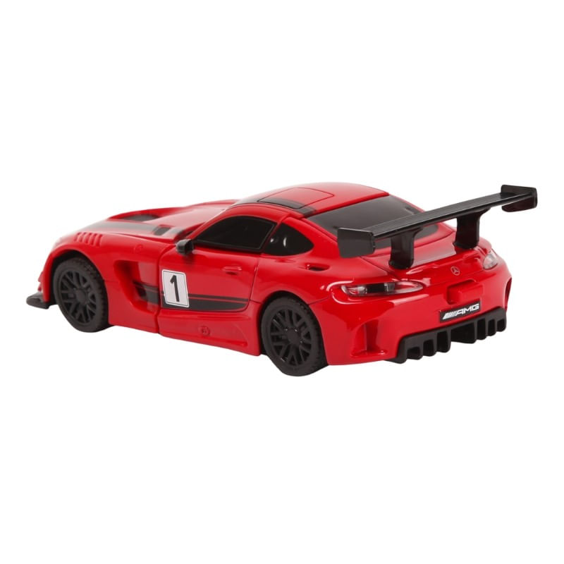 Jucarii, Copii si Bebe - Jucarii si jocuri - Vehicule si jucarii cu telecomanda - Masinute - Masinuta metalica convertibila mercedes benz gt3 rosie cu scara 1 la 32 - Infinity.ro
