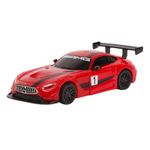 Jucarii, Copii si Bebe - Jucarii si jocuri - Vehicule si jucarii cu telecomanda - Masinute - Masinuta metalica convertibila mercedes benz gt3 rosie cu scara 1 la 32 - Infinity.ro