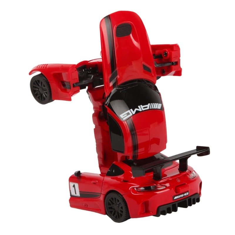 Jucarii, Copii si Bebe - Jucarii si jocuri - Vehicule si jucarii cu telecomanda - Masinute - Masinuta metalica convertibila mercedes benz gt3 rosie cu scara 1 la 32 - Infinity.ro