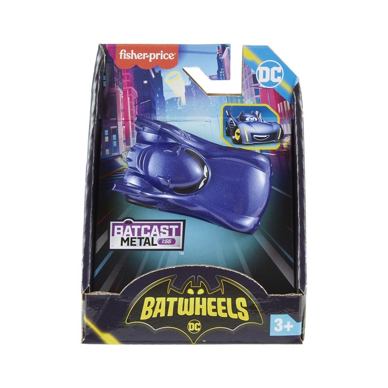 Jucarii, Copii si Bebe - Jucarii si jocuri - Vehicule si jucarii cu telecomanda - Masinute - Fisher price batwheels masinuta metalica batmobile 1:55 - Infinity.ro
