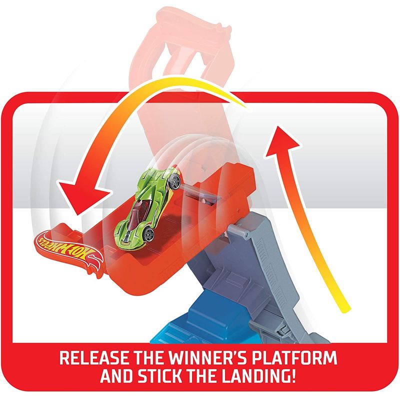 Jucarii, Copii si Bebe - Jucarii si jocuri - Vehicule si jucarii cu telecomanda - Masinute - Hot wheels lansator cu masinuta power up the hill - Infinity.ro