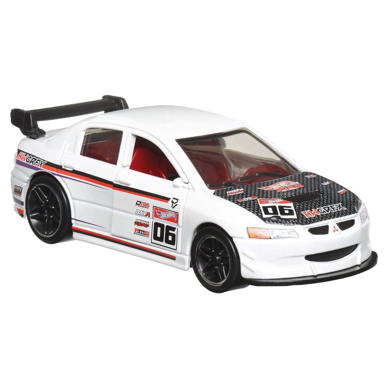 Jucarii, Copii si Bebe - Jucarii si jocuri - Vehicule si jucarii cu telecomanda - Masinute - Hot wheels masinuta metalica cu sistem pull back lancer evolution ix scara 1:43 - Infinity.ro