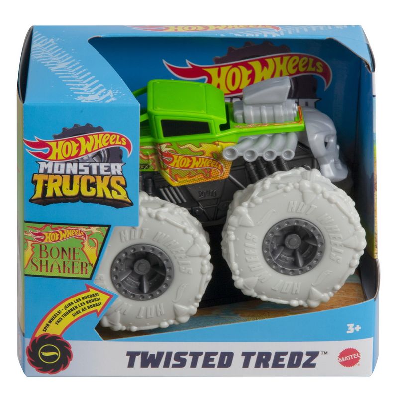 Jucarii, Copii si Bebe - Jucarii si jocuri - Vehicule si jucarii cu telecomanda - Masinute - Hot wheels monster truck masinuta twister tredz bone shaker scara 1:43 - Infinity.ro