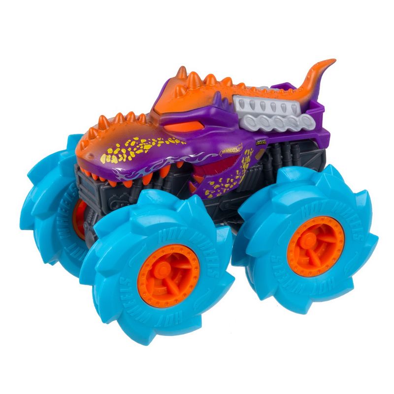 Jucarii, Copii si Bebe - Jucarii si jocuri - Vehicule si jucarii cu telecomanda - Masinute - Hot wheels monster truck masinuta twister tredz mega wrex albastru scara 1:43 - Infinity.ro