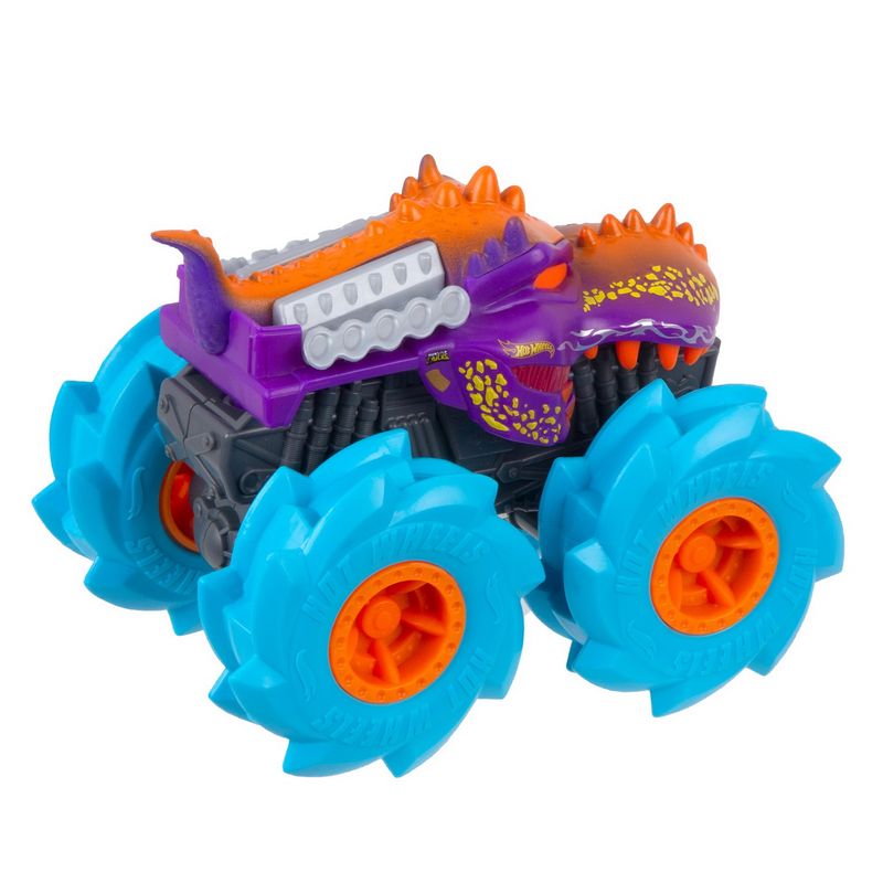 Jucarii, Copii si Bebe - Jucarii si jocuri - Vehicule si jucarii cu telecomanda - Masinute - Hot wheels monster truck masinuta twister tredz mega wrex albastru scara 1:43 - Infinity.ro