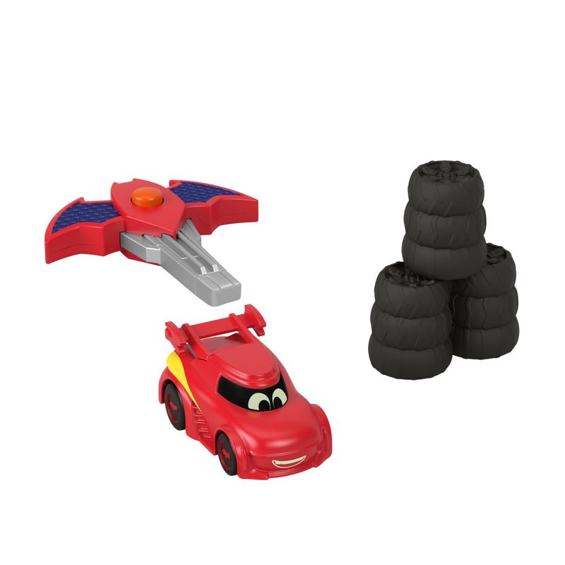 Jucarii, Copii si Bebe - Jucarii si jocuri - Vehicule si jucarii cu telecomanda - Masinute - Fisher price batwheels masinuta rosie scara 1:55 - Infinity.ro