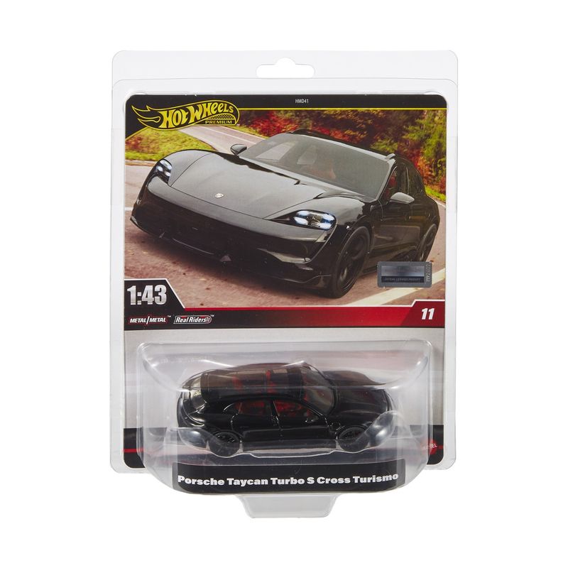 Jucarii, Copii si Bebe - Jucarii si jocuri - Vehicule si jucarii cu telecomanda - Masinute - Hot wheels premium real riders masinuta metalica porsche taycan turbo s cross turismo scara 1:43 - Infinity.ro