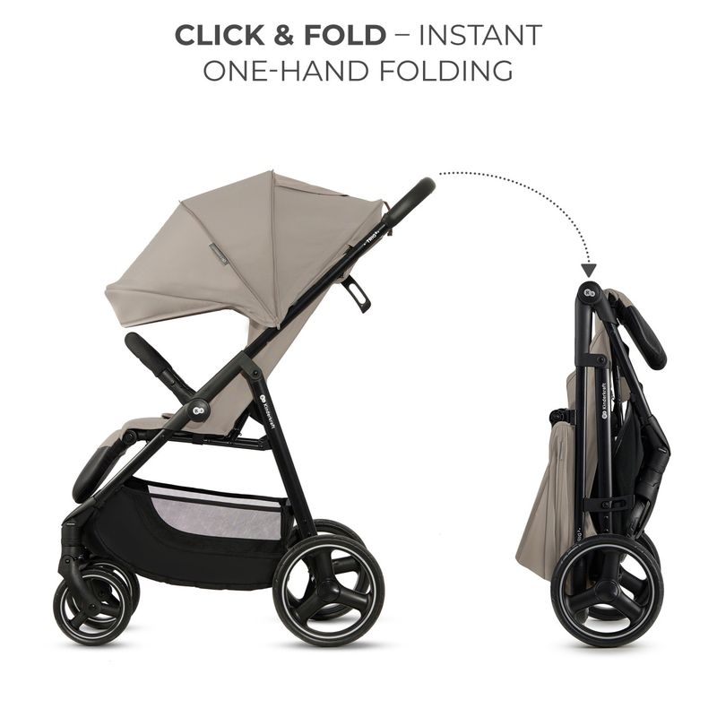 Jucarii, Copii si Bebe - Carucioare si articole de transport - Carucioare - Carucioare sport - Carucior sport Kinderkraft trig3 stone beige - Infinity.ro