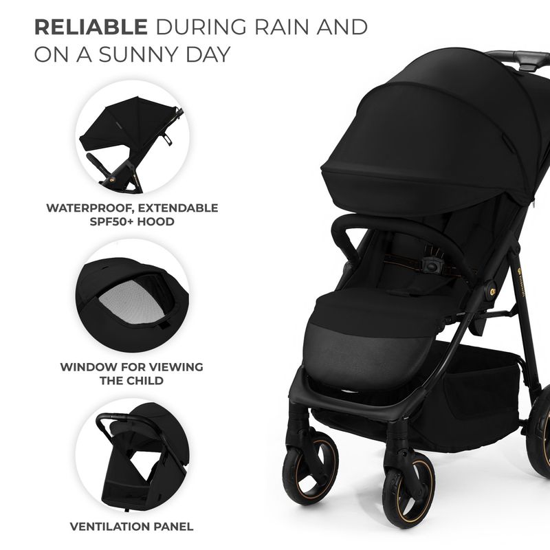 Jucarii, Copii si Bebe - Carucioare si articole de transport - Carucioare - Carucioare sport - Carucior sport Kinderkraft trig3 onyx black - Infinity.ro
