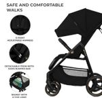 Jucarii, Copii si Bebe - Carucioare si articole de transport - Carucioare - Carucioare sport - Carucior sport Kinderkraft trig3 onyx black - Infinity.ro