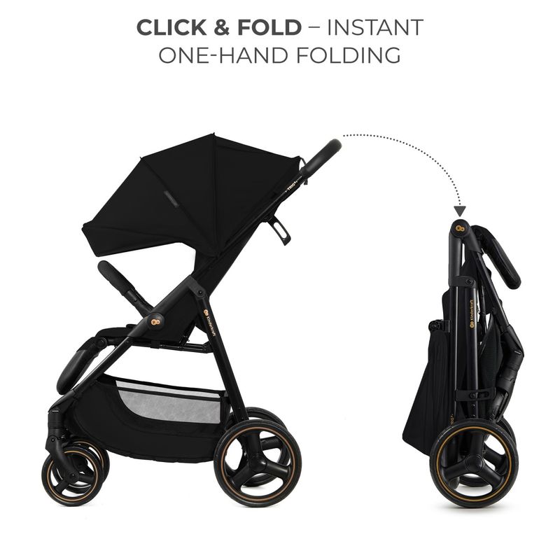 Jucarii, Copii si Bebe - Carucioare si articole de transport - Carucioare - Carucioare sport - Carucior sport Kinderkraft trig3 onyx black - Infinity.ro