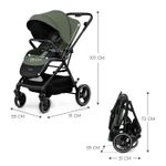 Jucarii, Copii si Bebe - Carucioare si articole de transport - Carucioare - Carucioare sport - Carucior sport Kinderkraft yoxi, green - Infinity.ro
