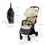 Jucarii, Copii si Bebe - Carucioare si articole de transport - Carucioare - Carucioare sport - Carucior sport Kinderkraft apino, 0-22 kg, dune beige - Infinity.ro