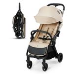 Jucarii, Copii si Bebe - Carucioare si articole de transport - Carucioare - Carucioare sport - Carucior sport Kinderkraft apino, 0-22 kg, dune beige - Infinity.ro