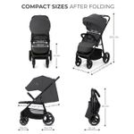 Jucarii, Copii si Bebe - Carucioare si articole de transport - Carucioare - Carucioare sport - Carucior sport Kinderkraft trig3 granite grey - Infinity.ro