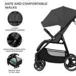 Jucarii, Copii si Bebe - Carucioare si articole de transport - Carucioare - Carucioare sport - Carucior sport Kinderkraft trig3 granite grey - Infinity.ro