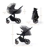 Jucarii, Copii si Bebe - Carucioare si articole de transport - Carucioare - Carucioare 2 in 1 - Carucior 2 in 1 Kinderkraft prime 2, shadow grey - Infinity.ro
