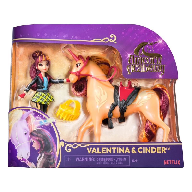 Jucarii, Copii si Bebe - Jucarii si jocuri - Papusi si accesorii - Papusi - Unicorn academy set unicorn cinder si papusa valentina - Infinity.ro