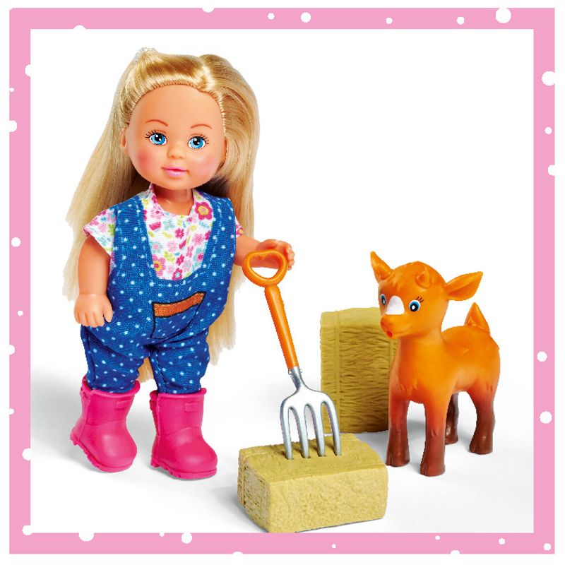Jucarii, Copii si Bebe - Jucarii si jocuri - Papusi si accesorii - Papusi - Papusa evi love cu tractor - Infinity.ro