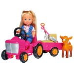 Jucarii, Copii si Bebe - Jucarii si jocuri - Papusi si accesorii - Papusi - Papusa evi love cu tractor - Infinity.ro