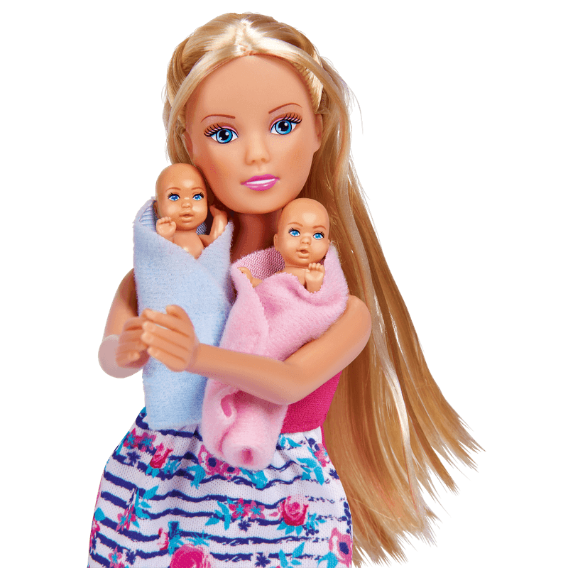 Jucarii, Copii si Bebe - Jucarii si jocuri - Papusi si accesorii - Papusi - Papusa Steffi cu gemeni si accesorii - Infinity.ro