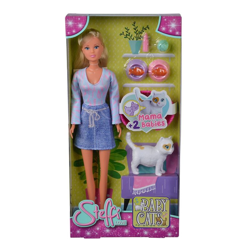 Jucarii, Copii si Bebe - Jucarii si jocuri - Papusi si accesorii - Papusi - Steffi love papusa Steffi iubitoare de pisici - Infinity.ro