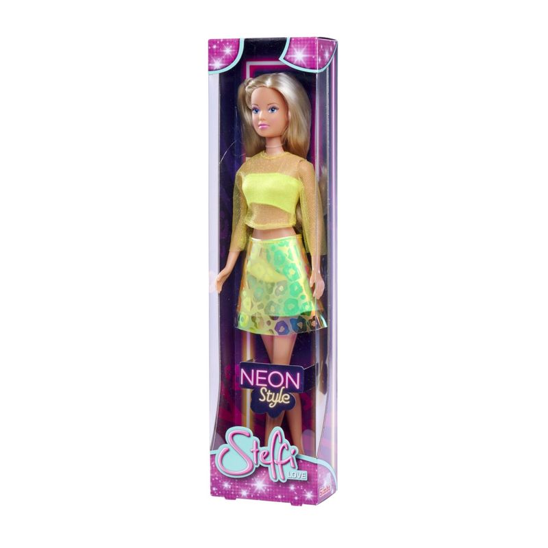 Jucarii, Copii si Bebe - Jucarii si jocuri - Papusi si accesorii - Papusi - Steffi love papusa Steffi neon style galben - Infinity.ro