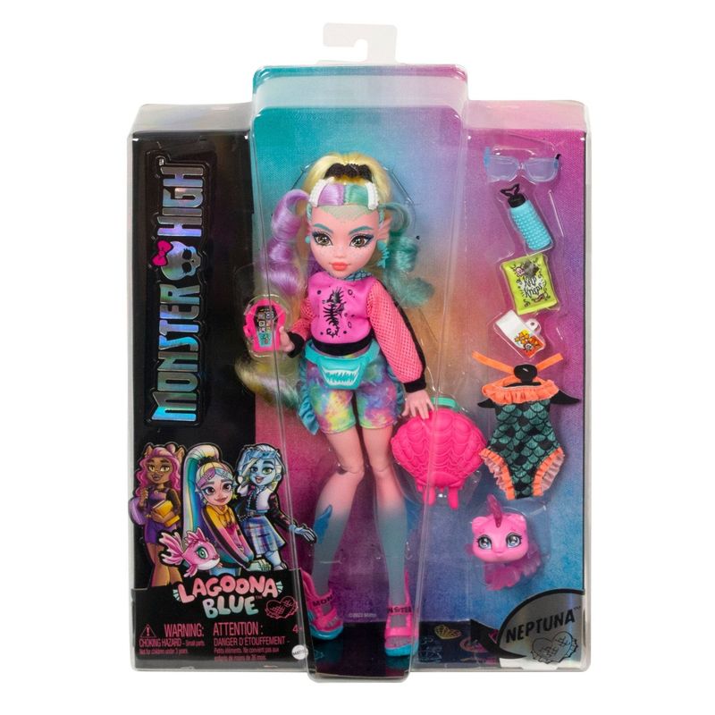 Jucarii, Copii si Bebe - Jucarii si jocuri - Papusi si accesorii - Papusi - Monster high papusa lagoona blue cu animalut si accesorii - Infinity.ro