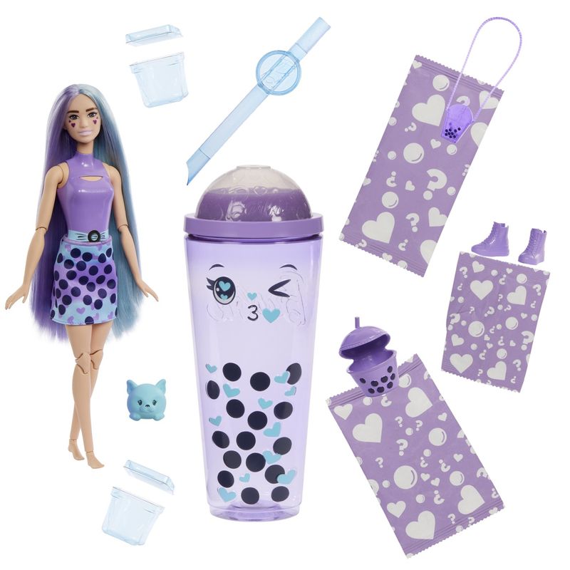 Jucarii, Copii si Bebe - Jucarii si jocuri - Papusi si accesorii - Papusi - Barbie pop reveal bubble tea papusa Barbie taro milk - Infinity.ro