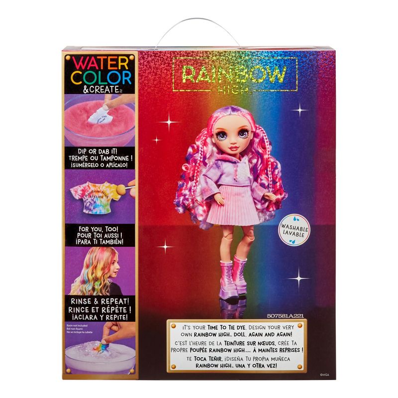 Jucarii, Copii si Bebe - Jucarii si jocuri - Papusi si accesorii - Papusi - Rainbow high watercolor create papusa ochi mov - Infinity.ro