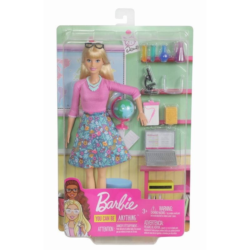 Jucarii, Copii si Bebe - Jucarii si jocuri - Papusi si accesorii - Papusi - Papusa Barbie set profesoara - Infinity.ro