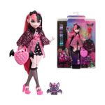 Jucarii, Copii si Bebe - Jucarii si jocuri - Papusi si accesorii - Papusi - Monster high papusa draculaura cu animalut si accesorii - Infinity.ro