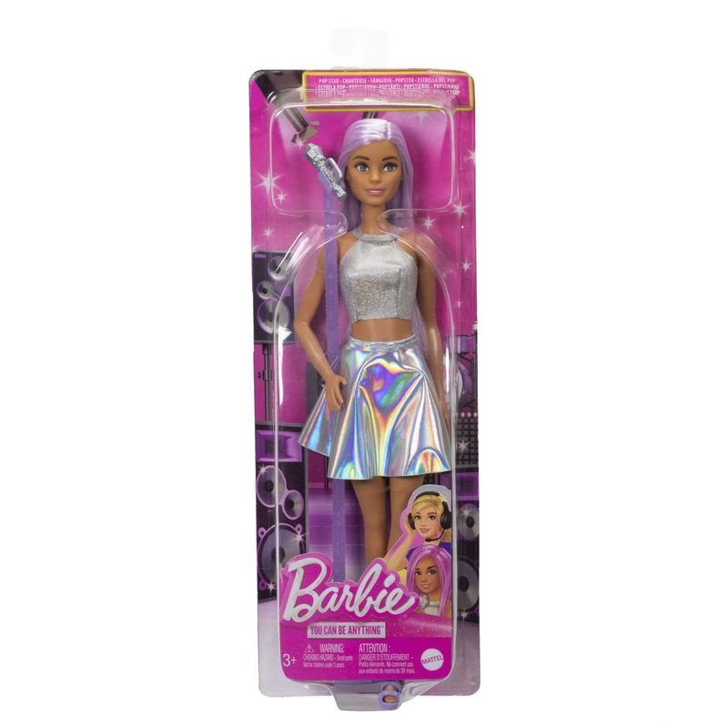 Jucarii, Copii si Bebe - Jucarii si jocuri - Papusi si accesorii - Papusi - Barbie papusa Barbie you can be set Barbie star pop si microfon - Infinity.ro