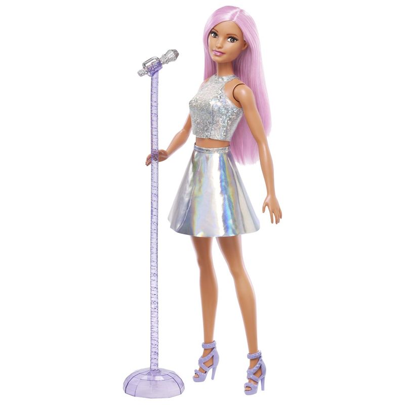 Jucarii, Copii si Bebe - Jucarii si jocuri - Papusi si accesorii - Papusi - Barbie papusa Barbie you can be set Barbie star pop si microfon - Infinity.ro