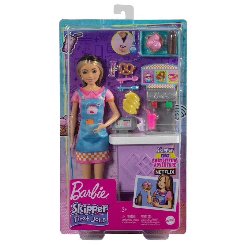 Jucarii, Copii si Bebe - Jucarii si jocuri - Papusi si accesorii - Papusi - Barbie papusa skipper first jobs snack bar - Infinity.ro