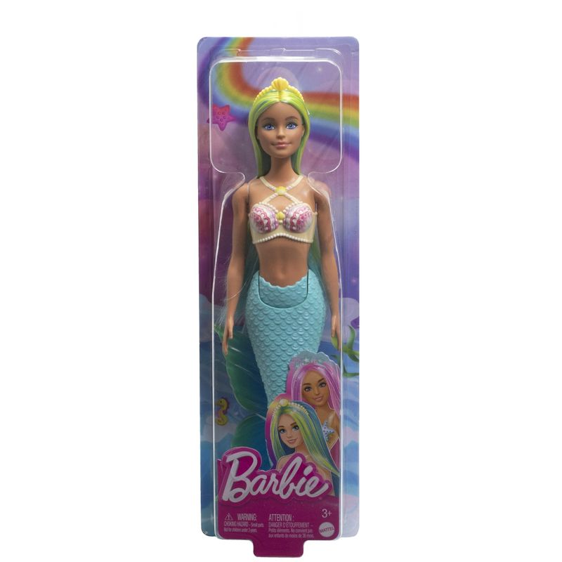 Jucarii, Copii si Bebe - Jucarii si jocuri - Papusi si accesorii - Papusi - Barbie dreamtropia papusa sirena cu corest galben si coada albastra - Infinity.ro