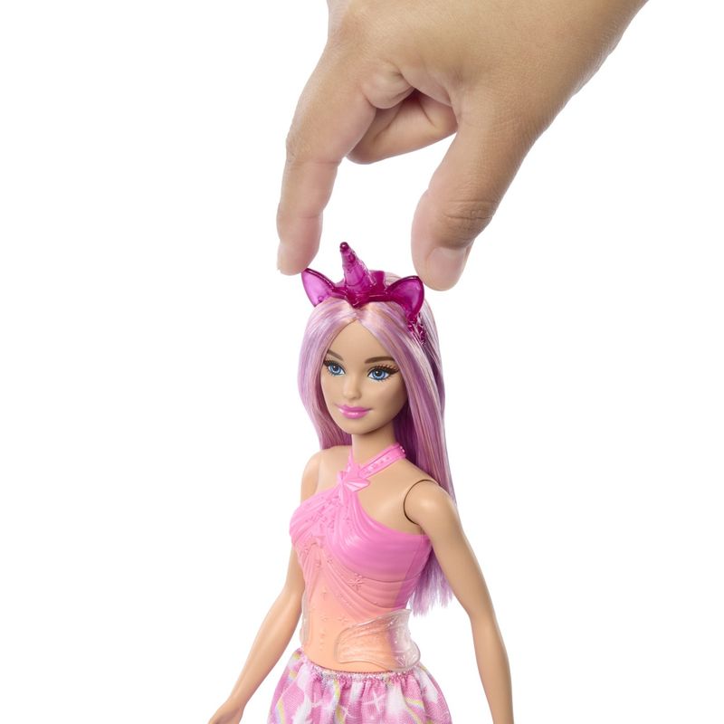 Jucarii, Copii si Bebe - Jucarii si jocuri - Papusi si accesorii - Papusi - Barbie papusa Barbie cu accesorii magice de unicorn - Infinity.ro