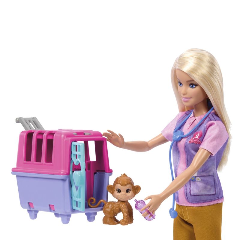 Jucarii, Copii si Bebe - Jucarii si jocuri - Papusi si accesorii - Papusi - Barbie you can be set papusa cu doua animalute din jungla - Infinity.ro