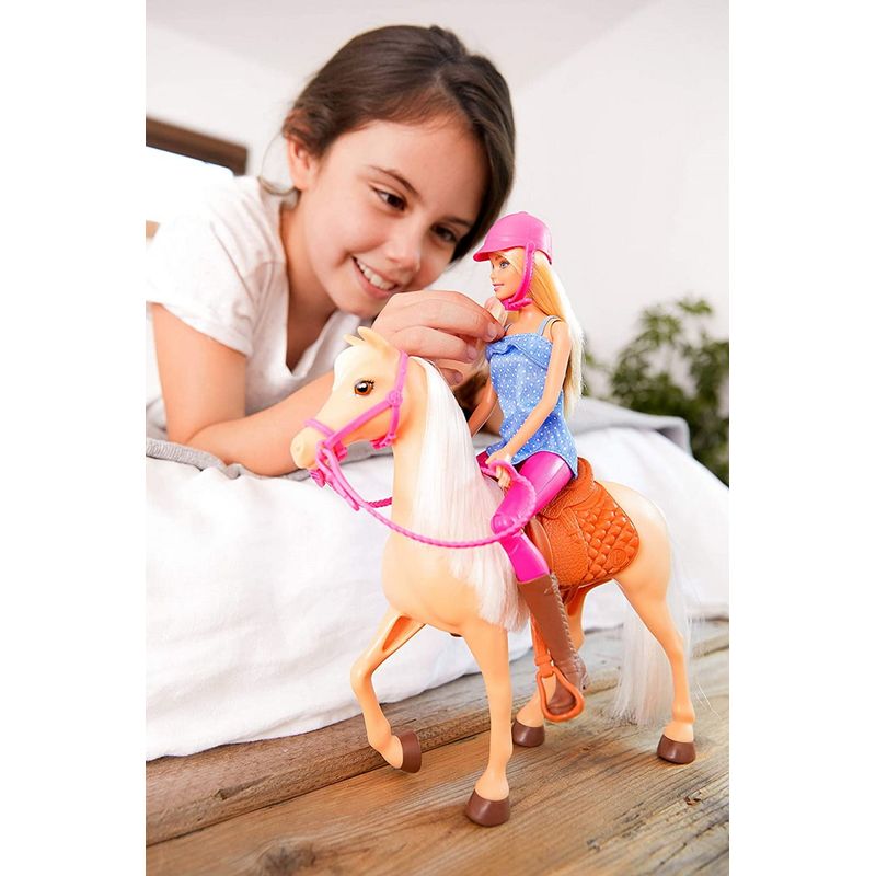 Jucarii, Copii si Bebe - Jucarii si jocuri - Papusi si accesorii - Papusi - Barbie set papusa cu cal - Infinity.ro