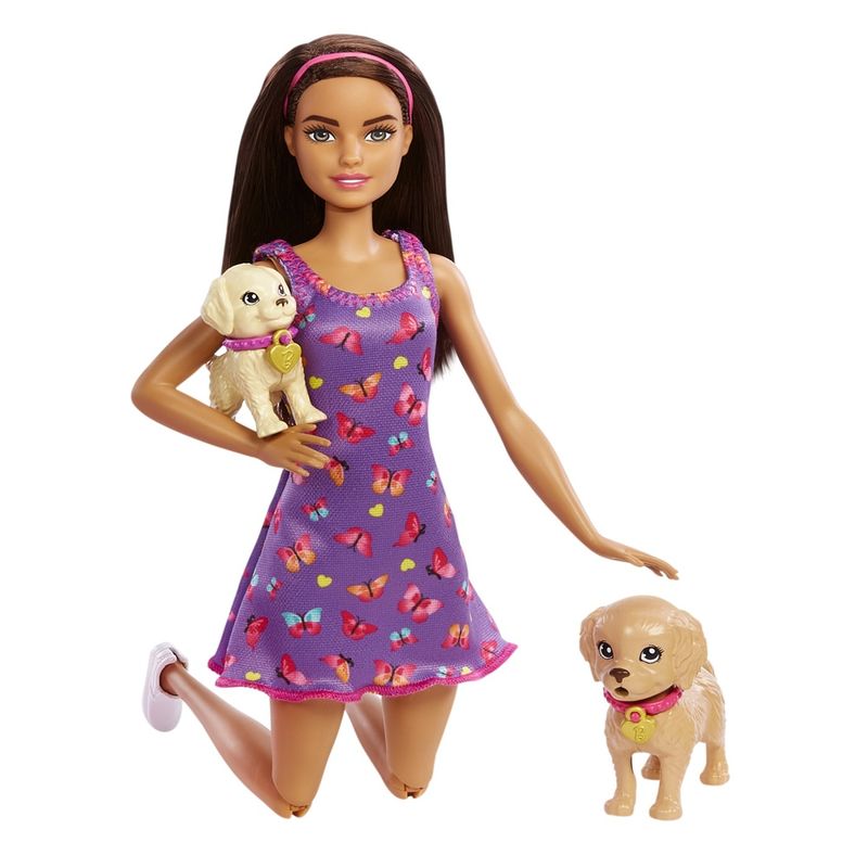 Jucarii, Copii si Bebe - Jucarii si jocuri - Papusi si accesorii - Papusi - Barbie set papusa Barbie pup adoption - Infinity.ro