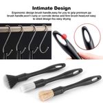 Auto si Moto - Intretinere auto - Produse curatare auto - Set 3 perii profesionale, Design fara metal si ergonomic, Nu este usor sa pierzi parul, Suspendabil, - Infinity.ro