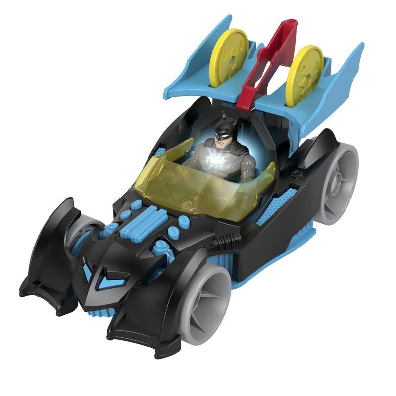 Jucarii, Copii si Bebe - Jucarii si jocuri - Vehicule si jucarii cu telecomanda - Masinute - Fisher price imaginext DC super friends vehicul cu figurina batman cu costum gri - Infinity.ro