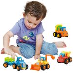 Jucarii, Copii si Bebe - Jucarii si jocuri - Vehicule si jucarii cu telecomanda - Masinute - Set 4 vehicule la ferma - Infinity.ro