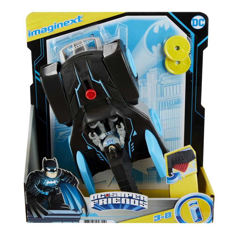 Jucarii, Copii si Bebe - Jucarii si jocuri - Vehicule si jucarii cu telecomanda - Masinute - Imaginext DC super friends vehicul cu figurina bat-tech batmobil - Infinity.ro