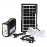 Casa si Gradina - Electrice - Panouri solare si accesorii - Sisteme panouri solare - Kit slar portabil GD-8017 Premium Plus Us, 3 becuri, lanterna LED - Infinity.ro