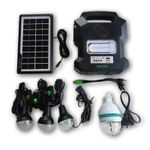 Casa si Gradina/Electrice/Panouri solare si accesorii/Sisteme panouri solare - Kit slar GD-Lite 1000A dotat cu disozitive Us cu 4 becuri led, acumulator de mare capacitate, radio - Infinity.ro