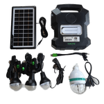 Casa si Gradina/Electrice/Panouri solare si accesorii/Sisteme panouri solare - Kit slar GD-Lite 1000A dotat cu disozitive Us cu 4 becuri led, acumulator de mare capacitate, radio - Infinity.ro
