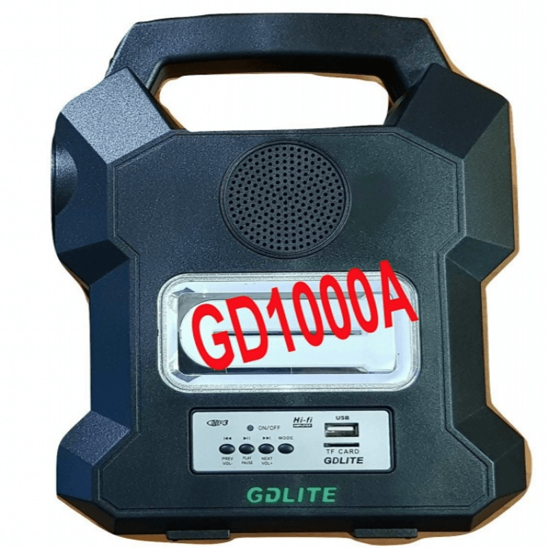 Casa si Gradina/Electrice/Panouri solare si accesorii/Sisteme panouri solare - Kit slar GD-Lite 1000A dotat cu disozitive Us cu 4 becuri led, acumulator de mare capacitate, radio - Infinity.ro