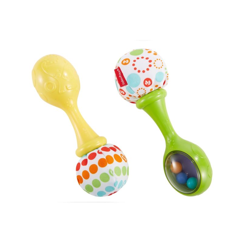 Jucarii, Copii si Bebe - Jucarii si jocuri - Jucarii bebelusi - Jucarii zornaitoare - Fisher price set 2 zornaitoare maracas - Infinity.ro