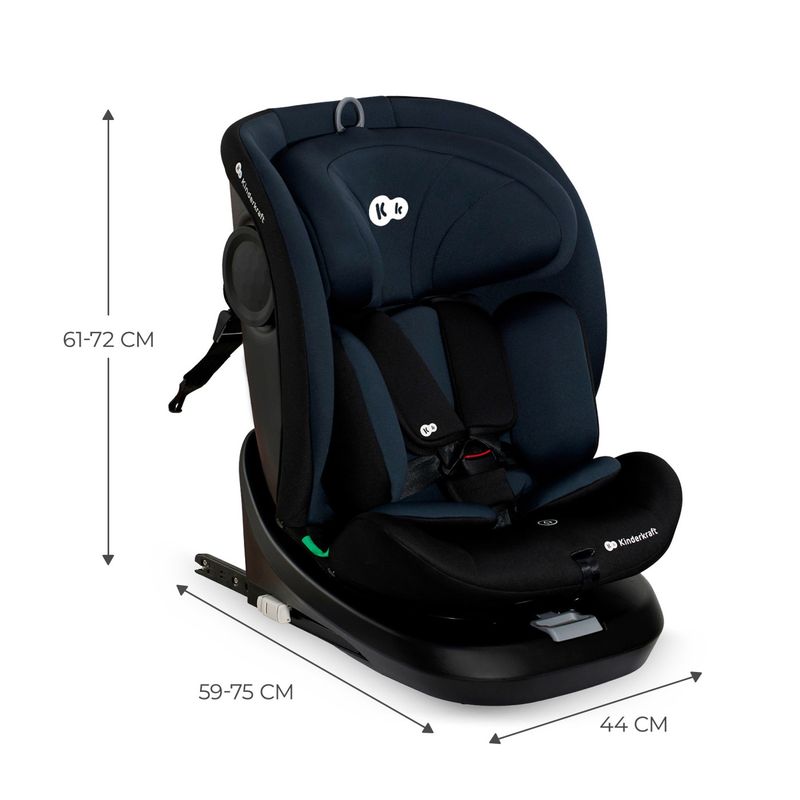 Jucarii, Copii si Bebe - Carucioare si articole de transport - Scaune auto copii - Scaun auto Kinderkraft i-grow i-size 40-150 cm, black - Infinity.ro